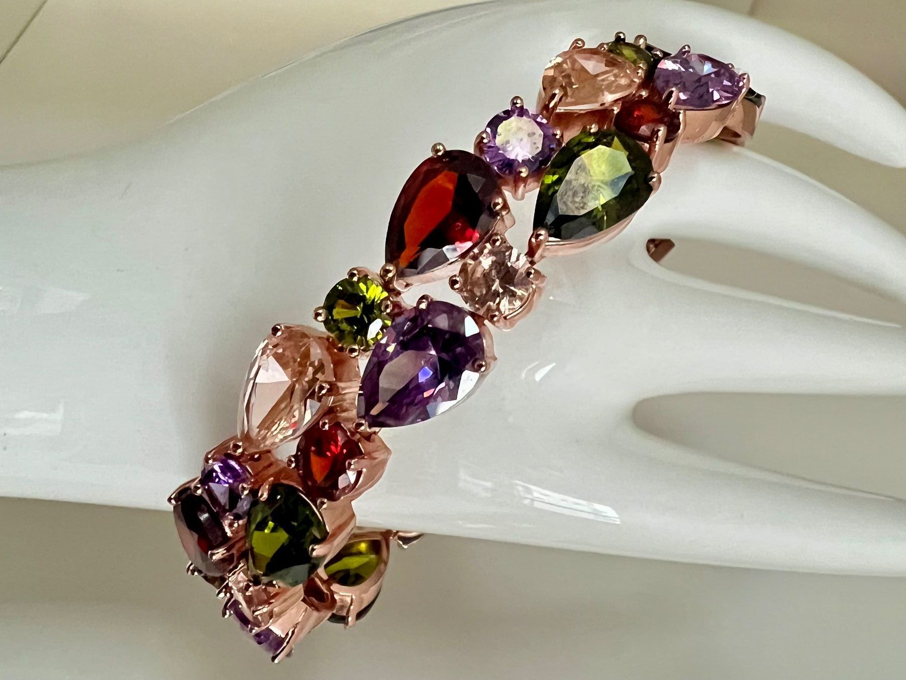 Bracelets: Glamour Armband - Roségolden Multicolor - Abend & Anlass – Neuf (Voir description) à Ruswil par artbyhand 1
