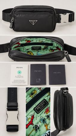 Original Prada 2VL977 Frankenstein Re-Nylon Gürteltasche
