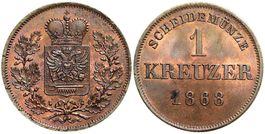 Schwarzburg - Rudolstadt, 1 Kreuzer 1868