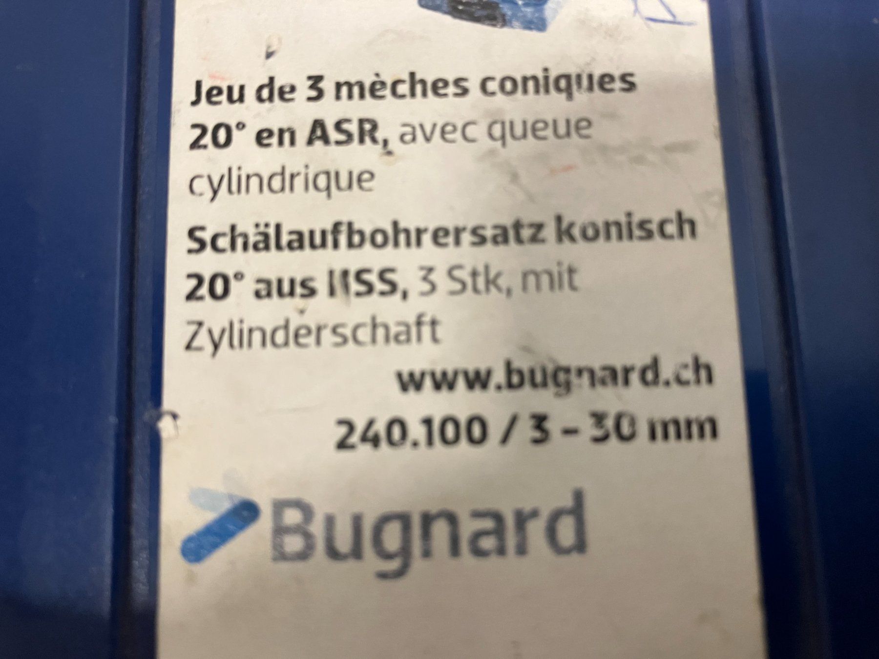 Tutti gli attrezzi: gebr. Bugnard Schälaufbohrersatz Konisch ab 1.- – Usato da Lichtensteig venduto da Buy24International 4
