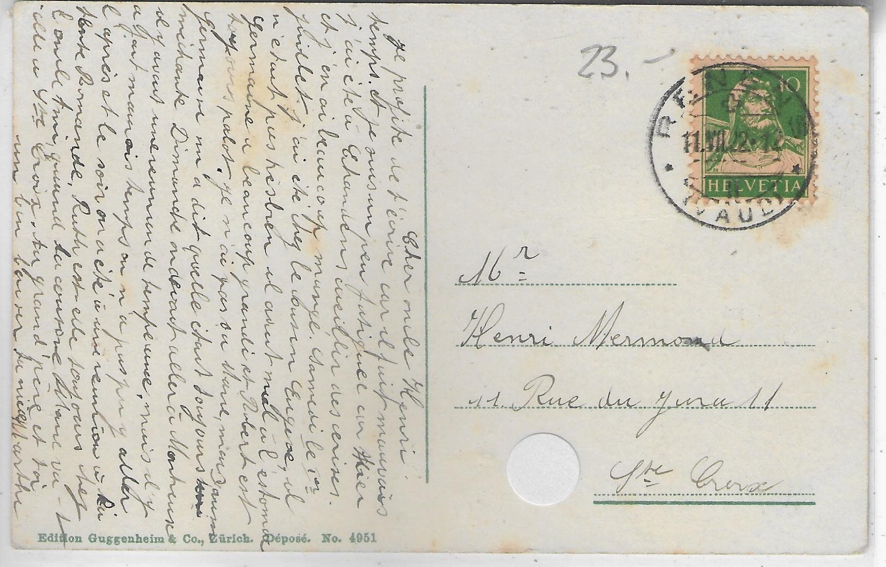 Cartes postales: Renens - Vue generale - Litho – D'occasion à Ettingen par Kartenplanet 1