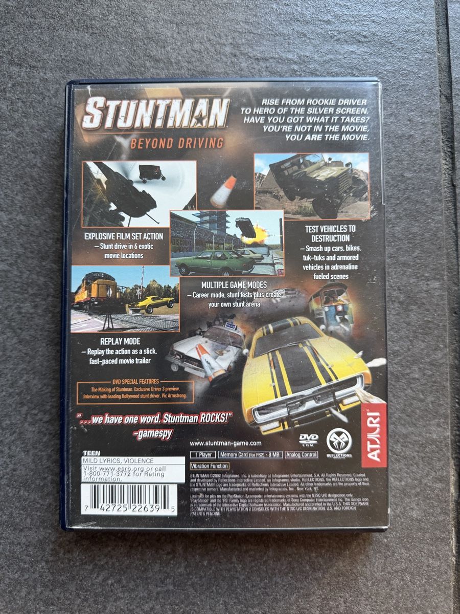 Sony Giochi: Stuntman PS2 NTSC – Usato da Zürich venduto da cENS0R 1