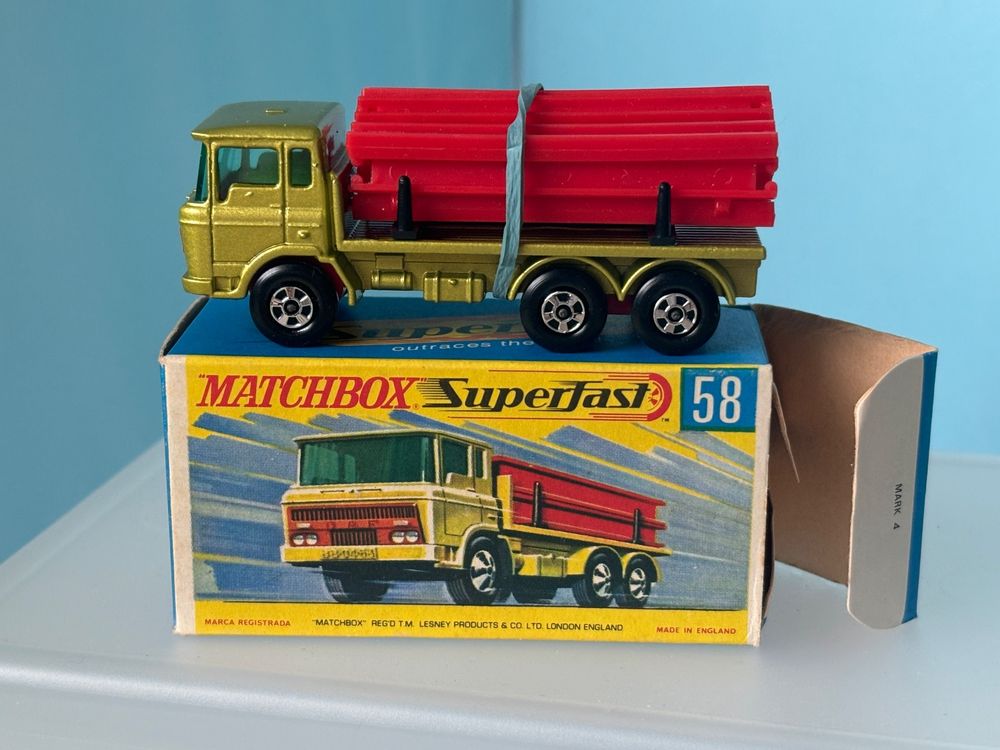 Matchbox Superfast Nr. 58 DAF Girder Truck in OVP Acheter sur Ricardo