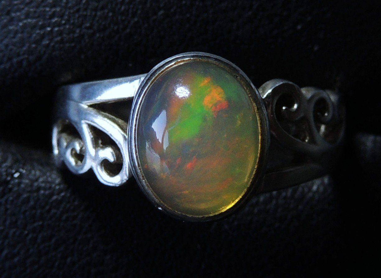 Anelli: Opal Silber 925 Fingerring Gr. 54 – Usato da Waldenburg venduto da schaller707 3