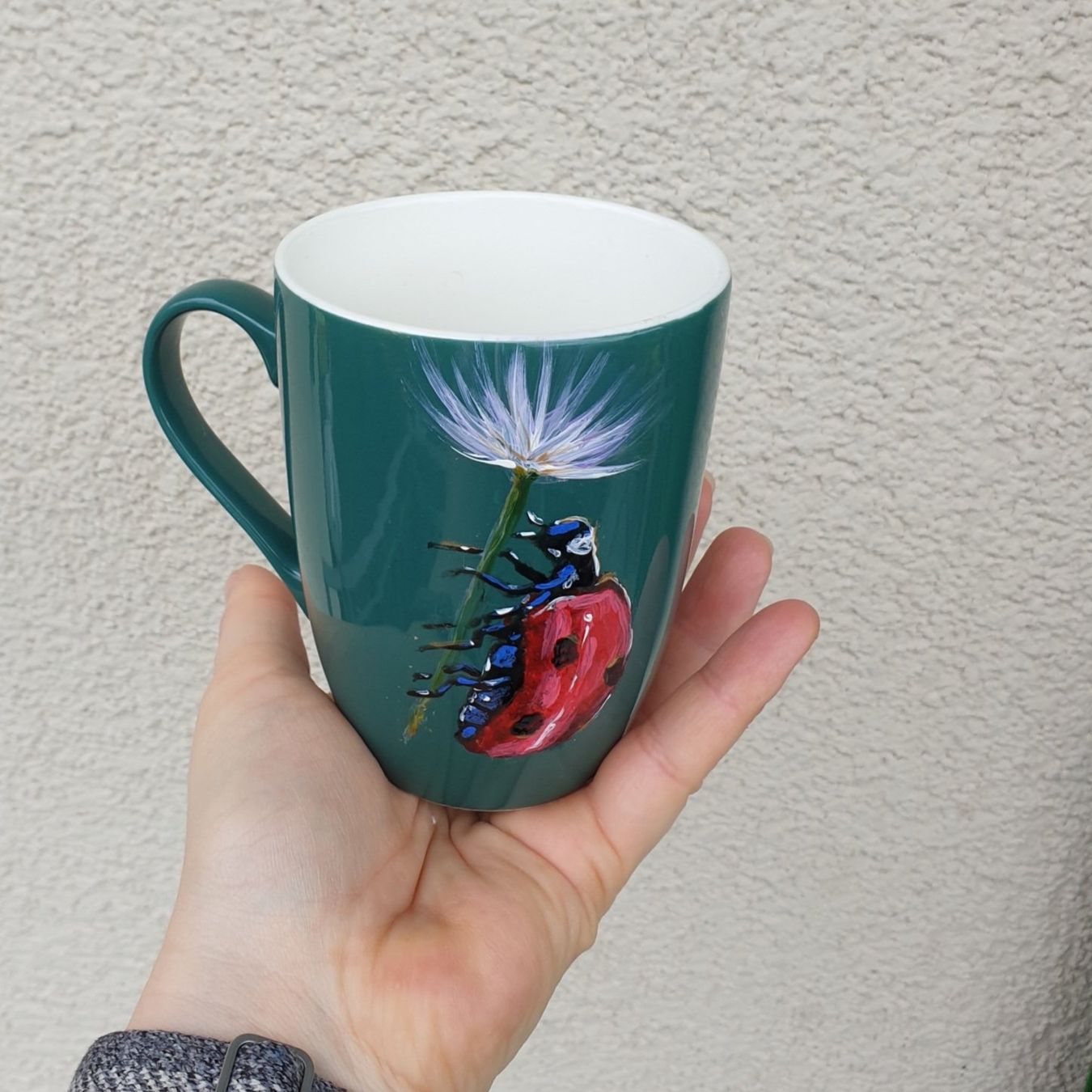 Tassen: Becher Tasse handbemalt Marienkäfer Ladybird – Neu (gemäss Beschreibung) aus Gelterkinden von Macrameed 2