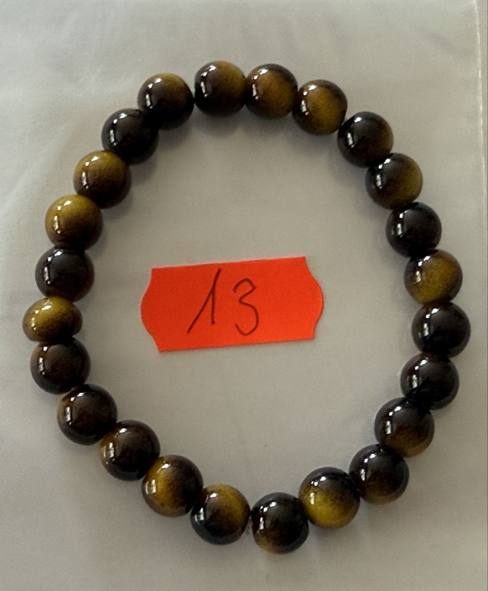 Onyx Armbänder & -reifen: 1 Stück Tigerauge Armband, elastisch. – Gebraucht aus Rheinfelden von Gazzi