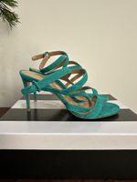 Aquazzura Morena Sandalen, Gr. 40, Türkis, Top Zustand!