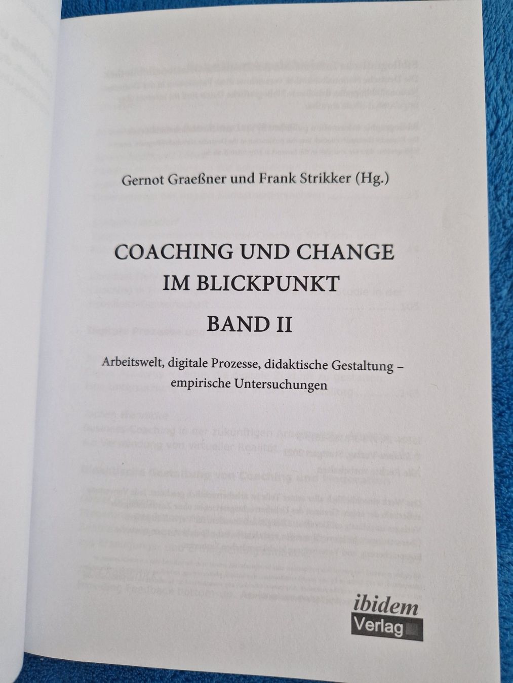 Bücher: Coaching und Change im Blickpunkt, Band 2 – Gebraucht aus Erlinsbach SO von ULIKH 2