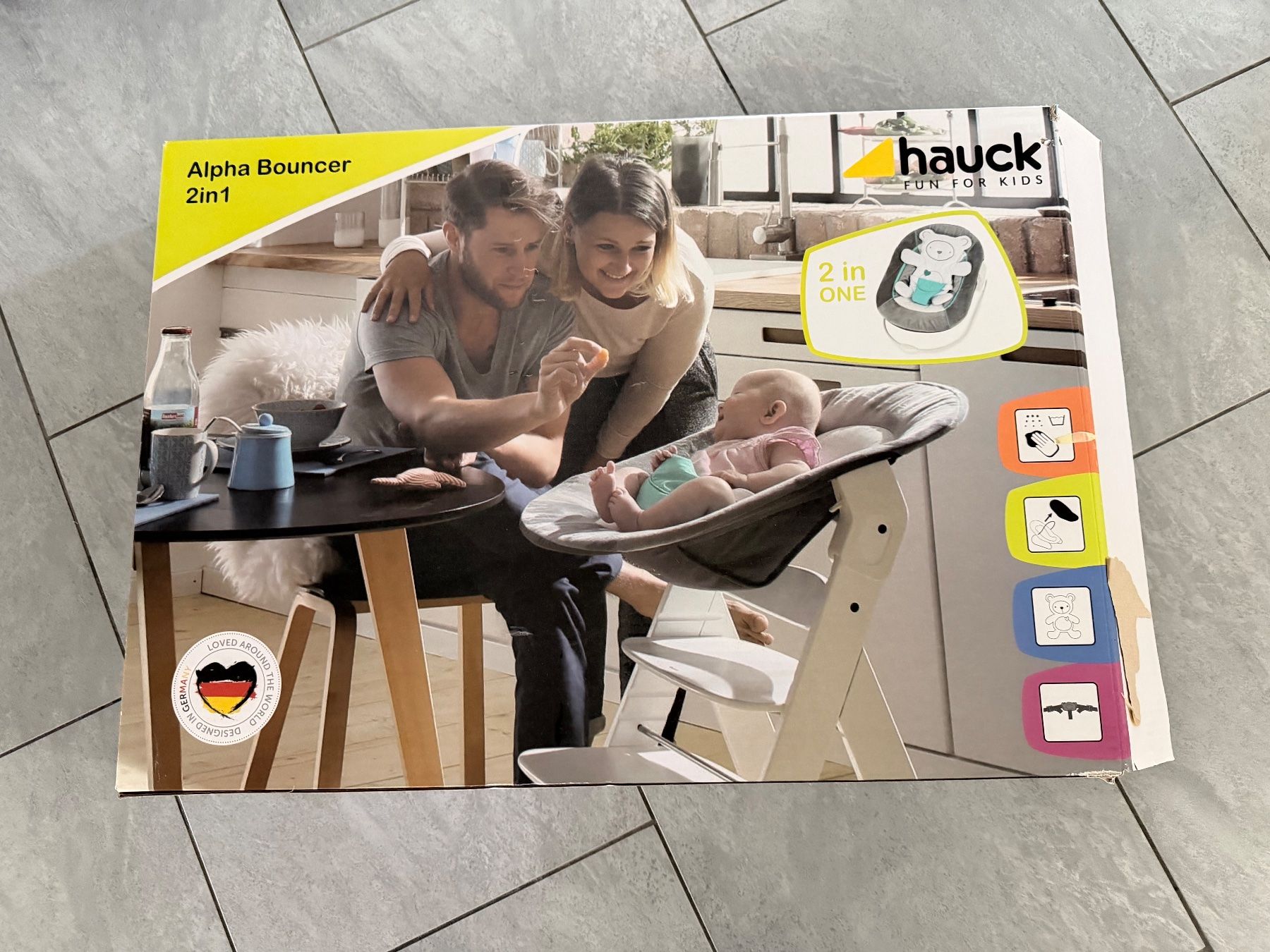 Hauck Sdraiette & Sdraiette a dondolo: Hauck Alpha Bouncer 2in1 – Usato da Bülach venduto da Loredana13 2