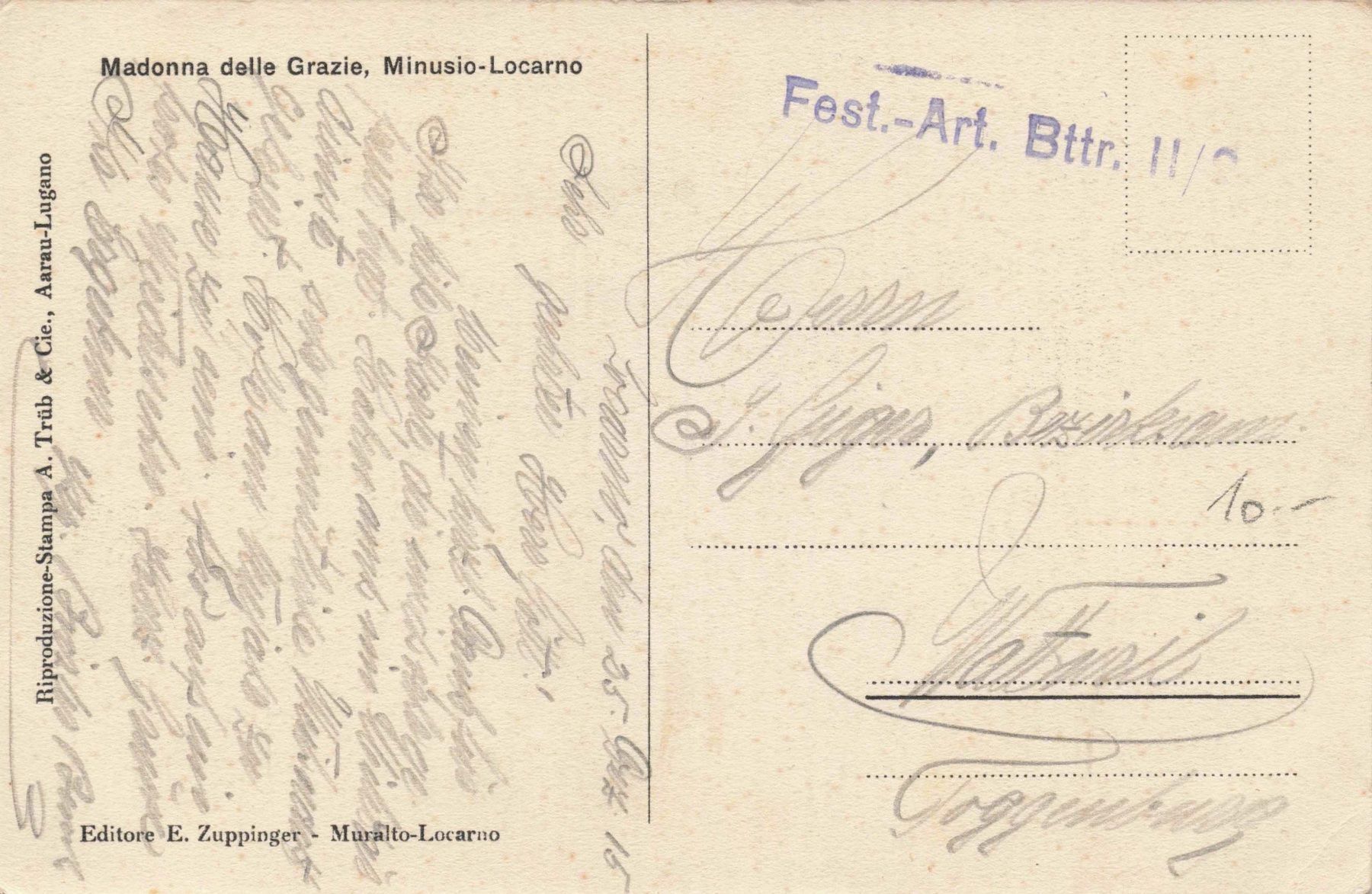 Ansichtskarten: Minusio Locarno T – Gebraucht aus Biasca von Blenio71 1