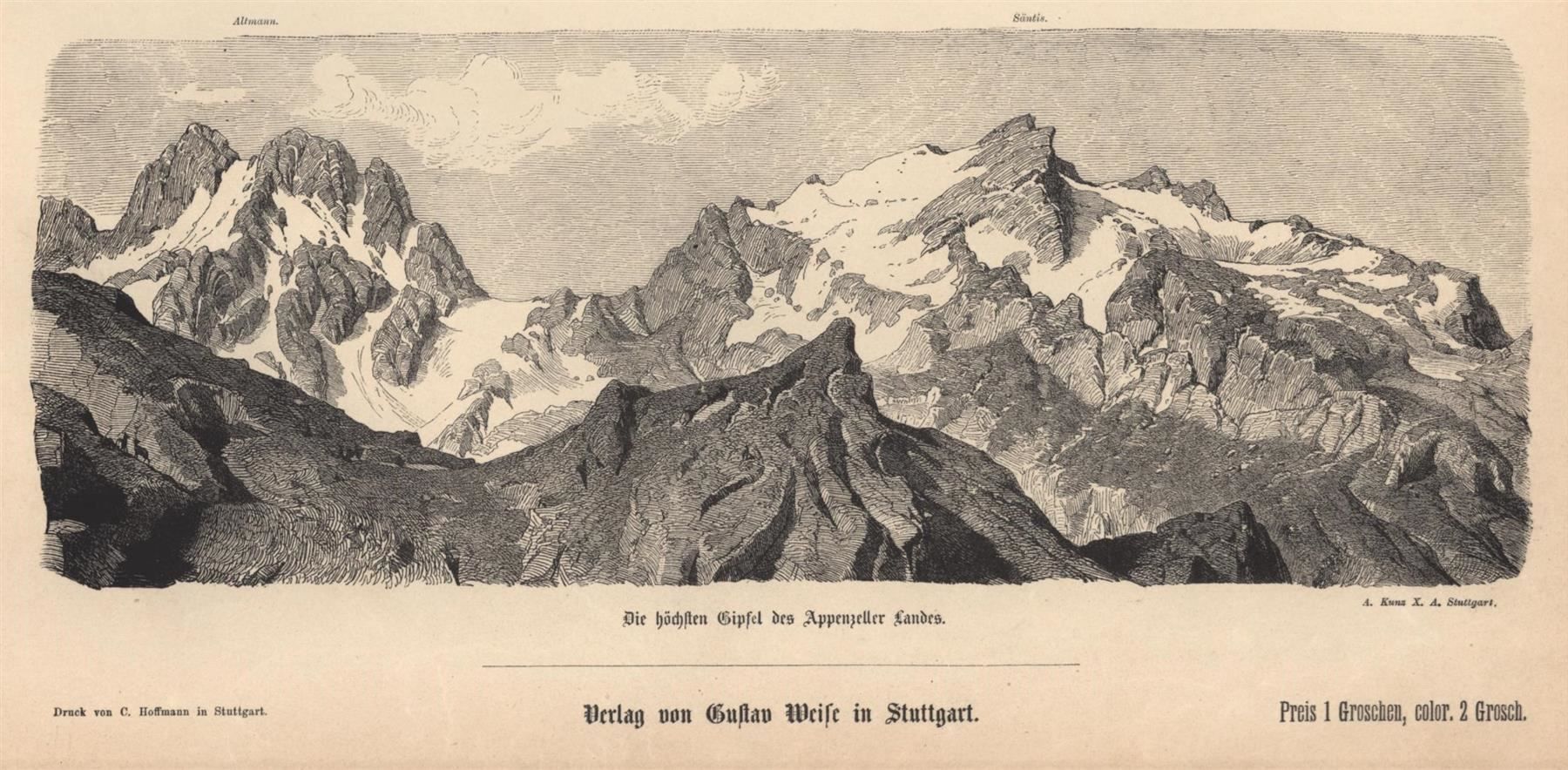 Stiche: Appenzell Bilderbogen Holzstich – Gebraucht aus Rafz von Helvet32 2