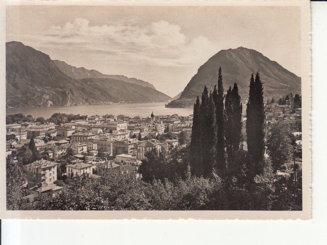 Cartoline postali: Lugano ca. 1940 – Usato da Bürglen TG venduto da StampGraf