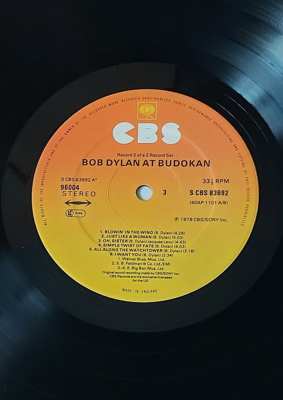 Dischi in vinile: DOPPEL LP - BOB DYLAN - AT BUDOKAN – Usato da Steckborn venduto da Quo7 4
