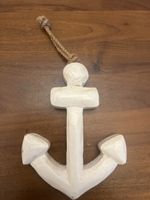 Maritime Deko Anker Weiss Holz Shabby Chic 