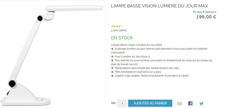 Lampade: Lampe de Vision - DMLA Thomas Sinclair – Usato da Collonges venduto da arashee 6