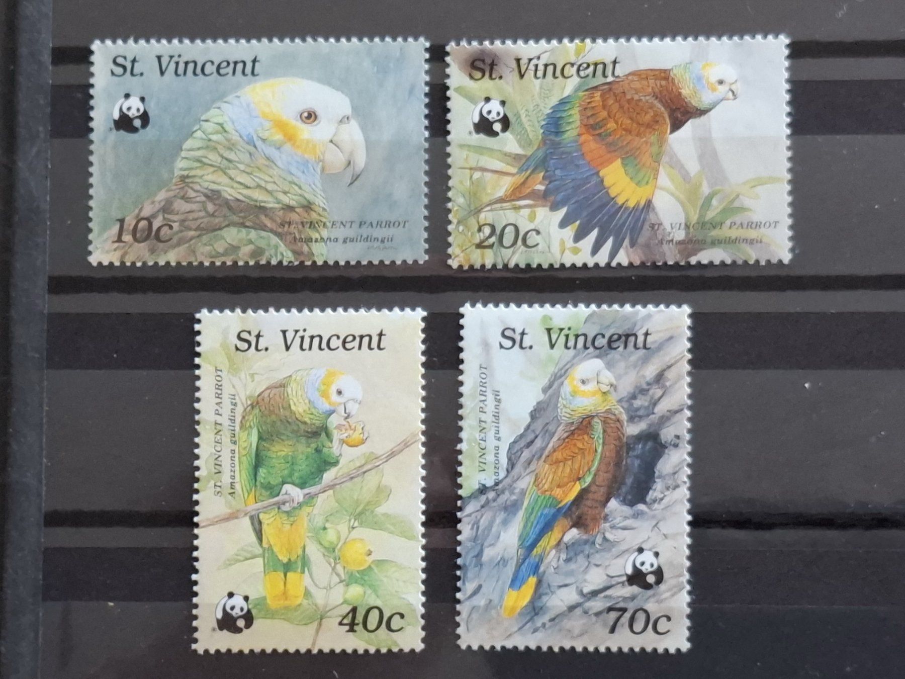 Alle Briefmarken: St. Vincent 1989 WWF Vögel. Postfrisch. – Neu (gemäss Beschreibung) aus Schaffhausen von R_Muzh