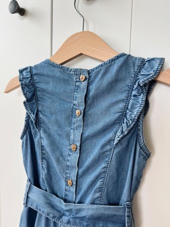 Zara, 92, Overall, kurz, blau, denim