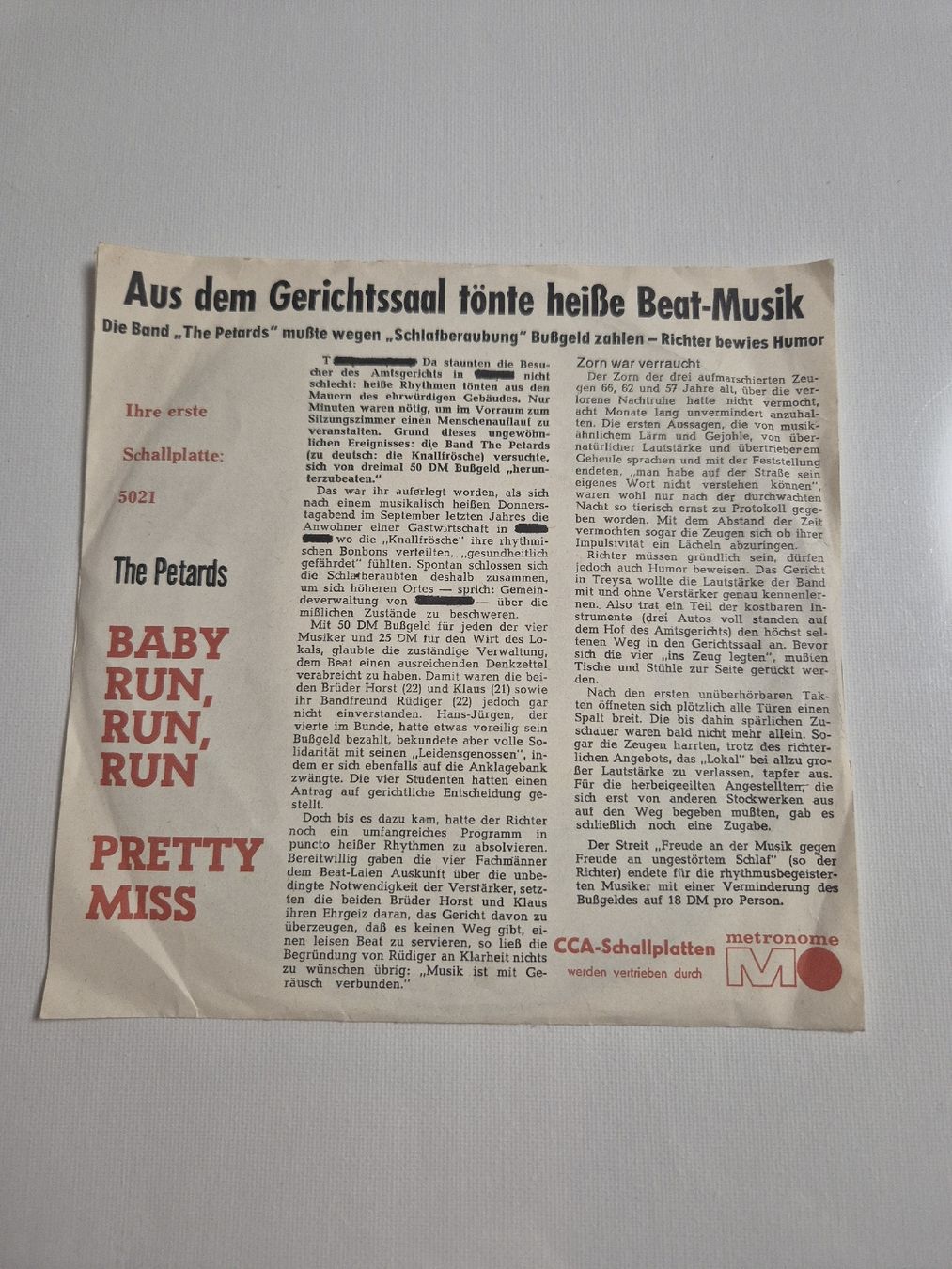 Schallplatten: The Petards -  Right time / She didn't - Single 7  – Gebraucht aus Uster von newwave0 1