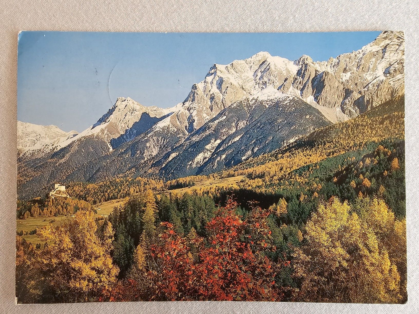 Cartoline postali: Postkarte Schloss Bad Tarasp 1982 – Usato da Bütschwil venduto da Taranabo