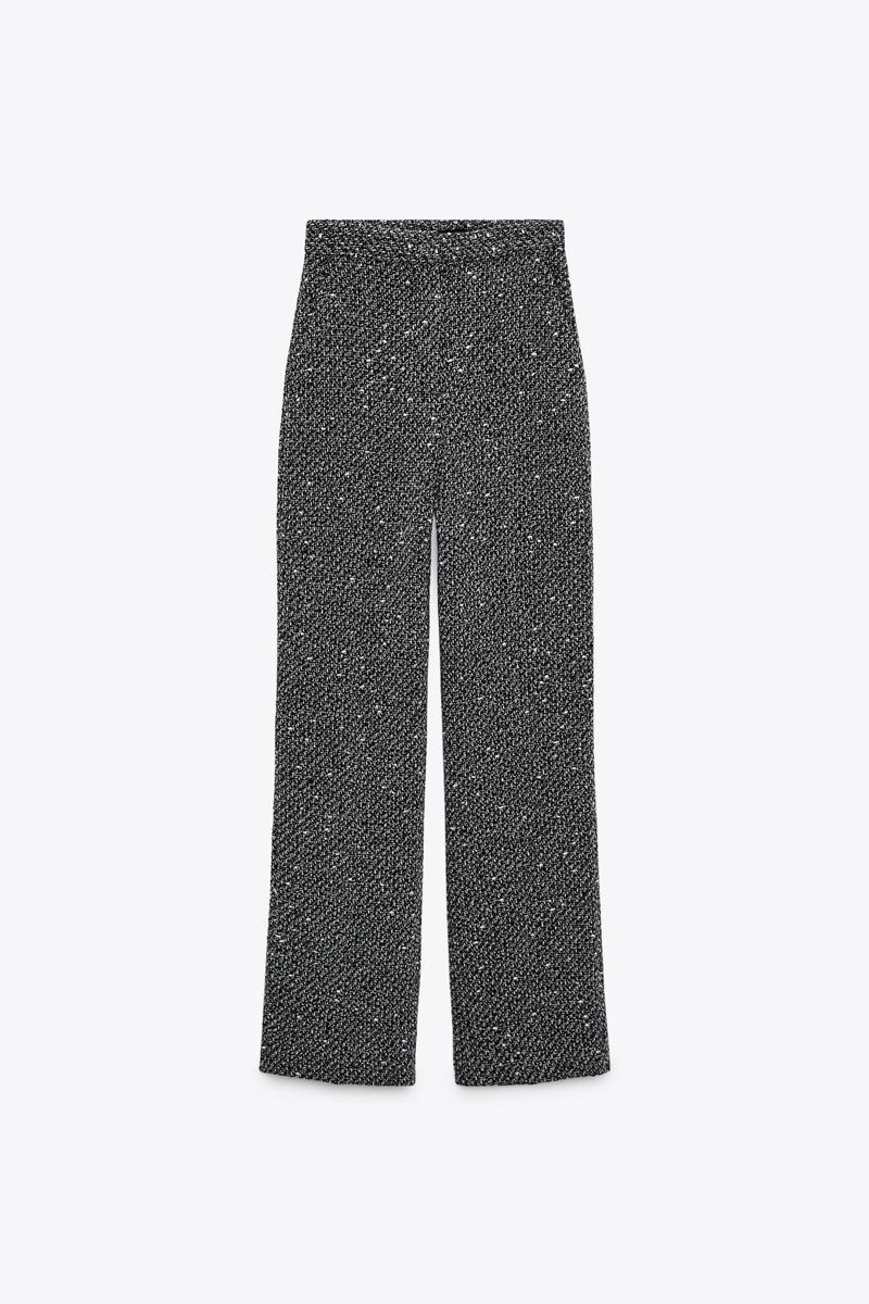 Zara Pantaloni: Zara Black & grey tweed trousers – Nuovo e nell'imballaggio originale da Basel venduto da 1moonstar