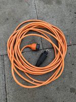 Verlängerungskabel mit 3-poligem Stecker Orange  