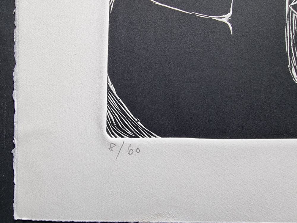 RUTH BURRI ORIGINAL GRAFIK PRÄGEDRUCK SIGNIERT NUMMERIERT 4