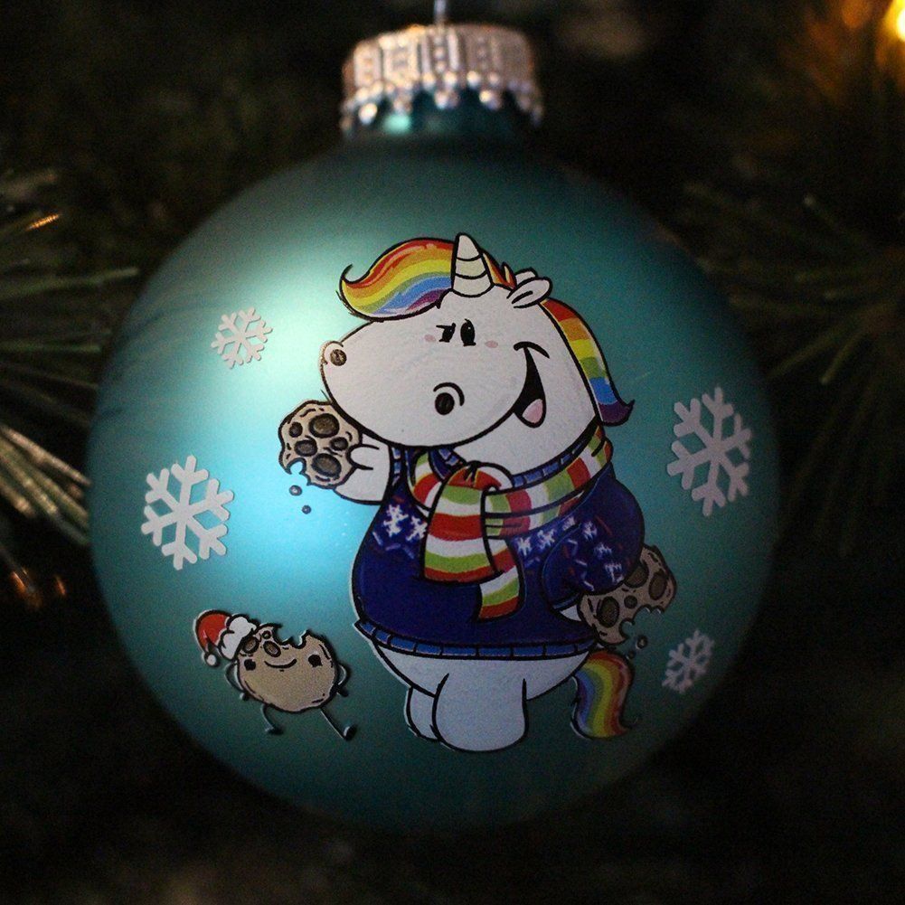 Tutte le decorazioni: pummeleinhorn Weihnachtskugeln (3er Set) gemischtes Set – Nuovo e nell'imballaggio originale da Buchs SG venduto da Billikatze5 2