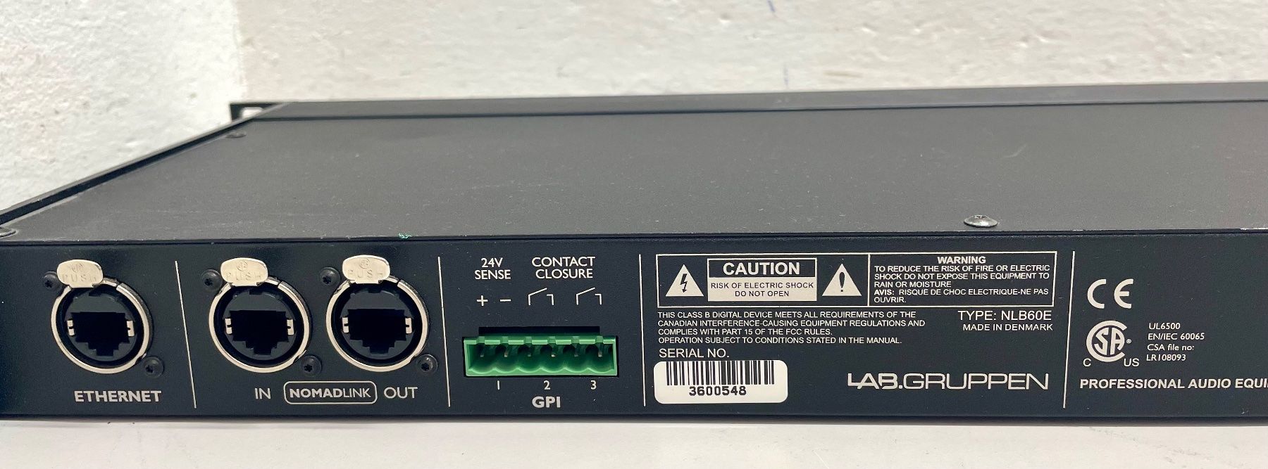 Sistema di controllo: Lab Gruppen NLB 60E NomadLink Bridge & Network Controller – Usato da Niederdorf venduto da LeptonAG 2