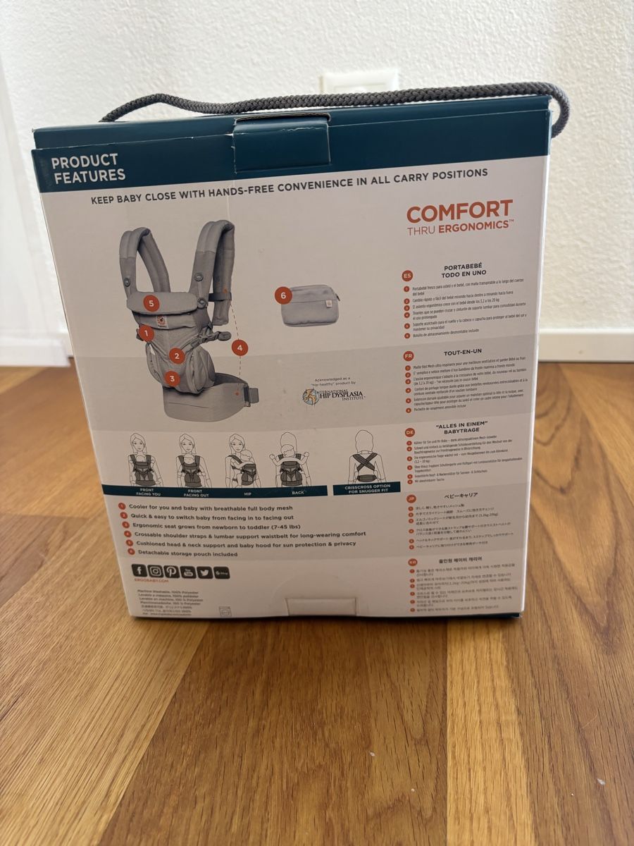 Ergo Baby Marsupi portabebè: Neuwertiges Ergobaby Omni 360 – Nuovo (secondo la descrizione) da Hochdorf venduto da Peppa90 1