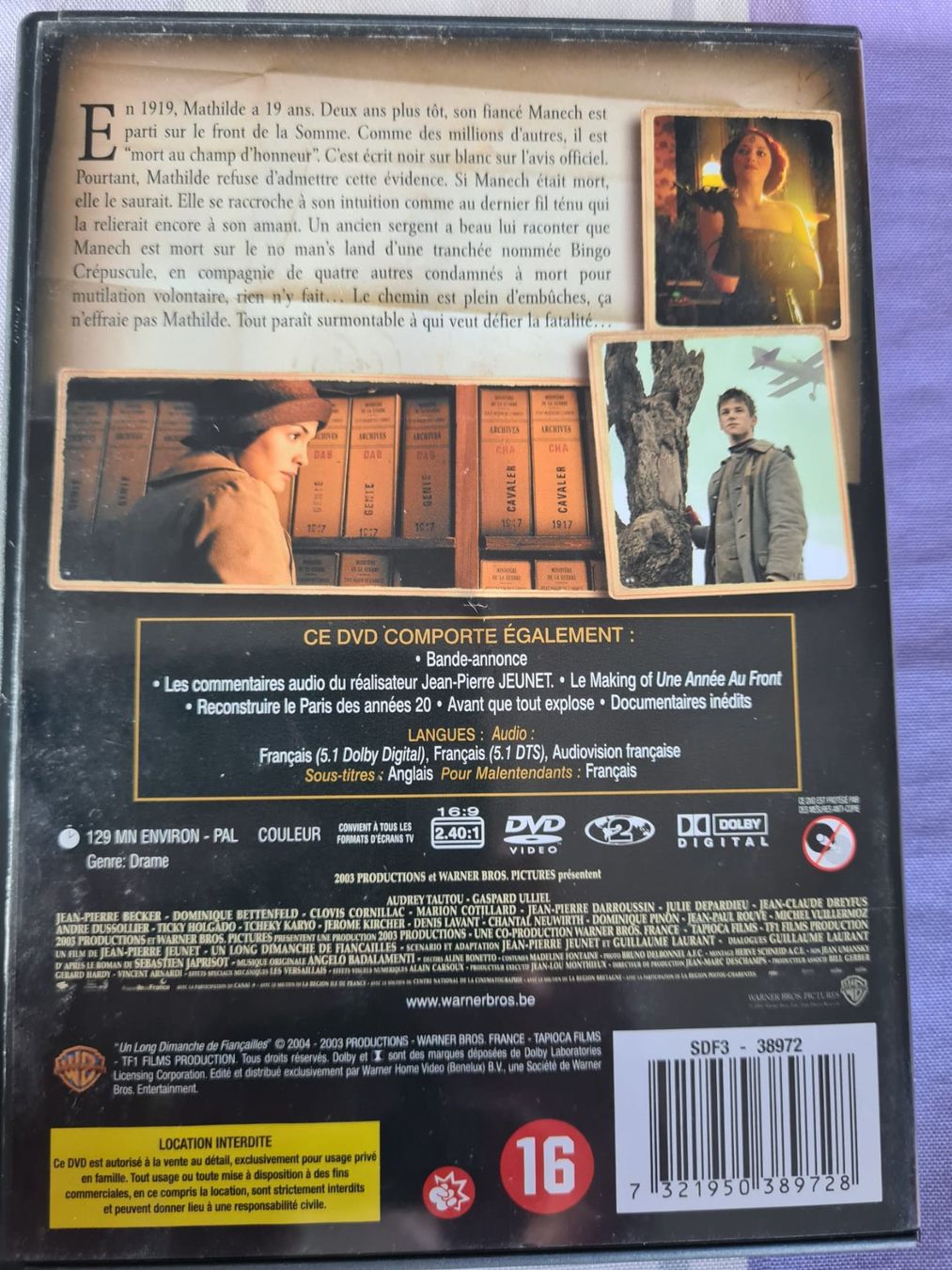 Tutti i DVDs: Un long dimanche de fiancailles – Usato da Tavannes venduto da Xeney 1