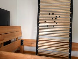 Massiv Holzbett für Kinder mit Lattenrost 90X200