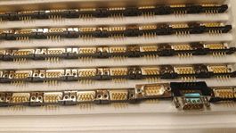 40x D-Sub-Stecker 9-pol. 90° UNC4-40