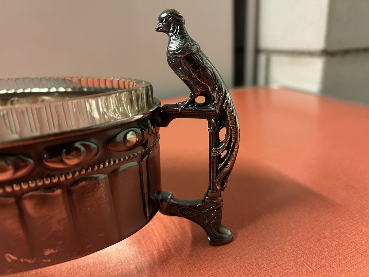 Schalen: Jugendstil Schale Glas/Silber,Versilbert ? Sehr elegant! – Gebraucht aus Lanzenhäusern von vic63 3