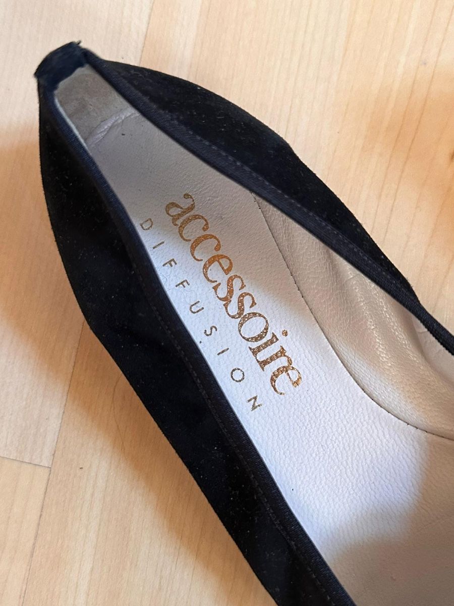 Scarpe da donna: Ballerines noires Accessoire Diffusion en cuir – Nuovo (secondo la descrizione) da Villeneuve VD venduto da tat_9fhl 4