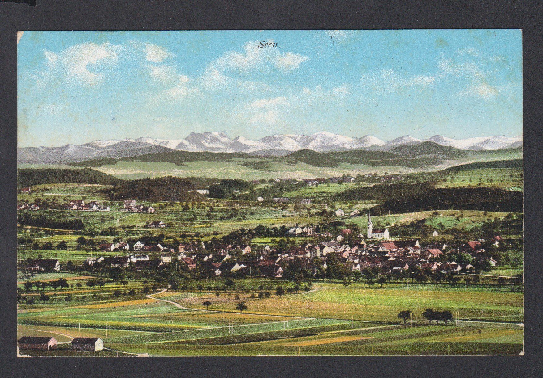 Cartoline postali: Winterthur - Seen   :   alte Ansichtskarte von 1912 – Usato da Vitznau venduto da Ropaku