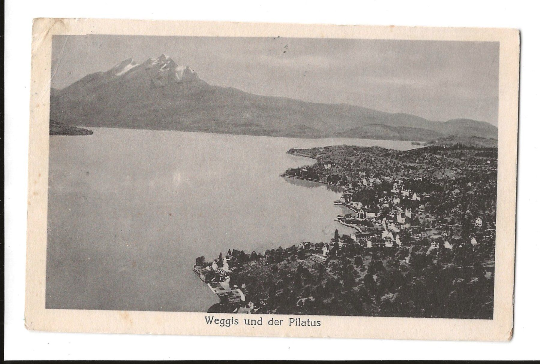 Ansichtskarten: AK 1928 Weggis und Pilatus – Gebraucht aus Greifensee von 315WDO