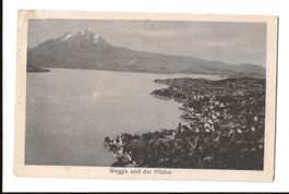 AK 1928 Weggis und Pilatus