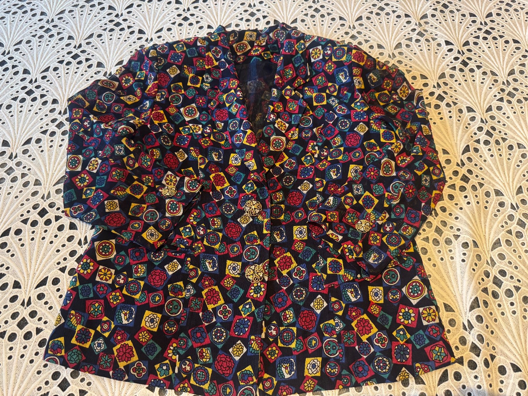 Giacche: Farbenfroher Vintage Blazer Grösse L – Usato da Frenkendorf venduto da Style365 4