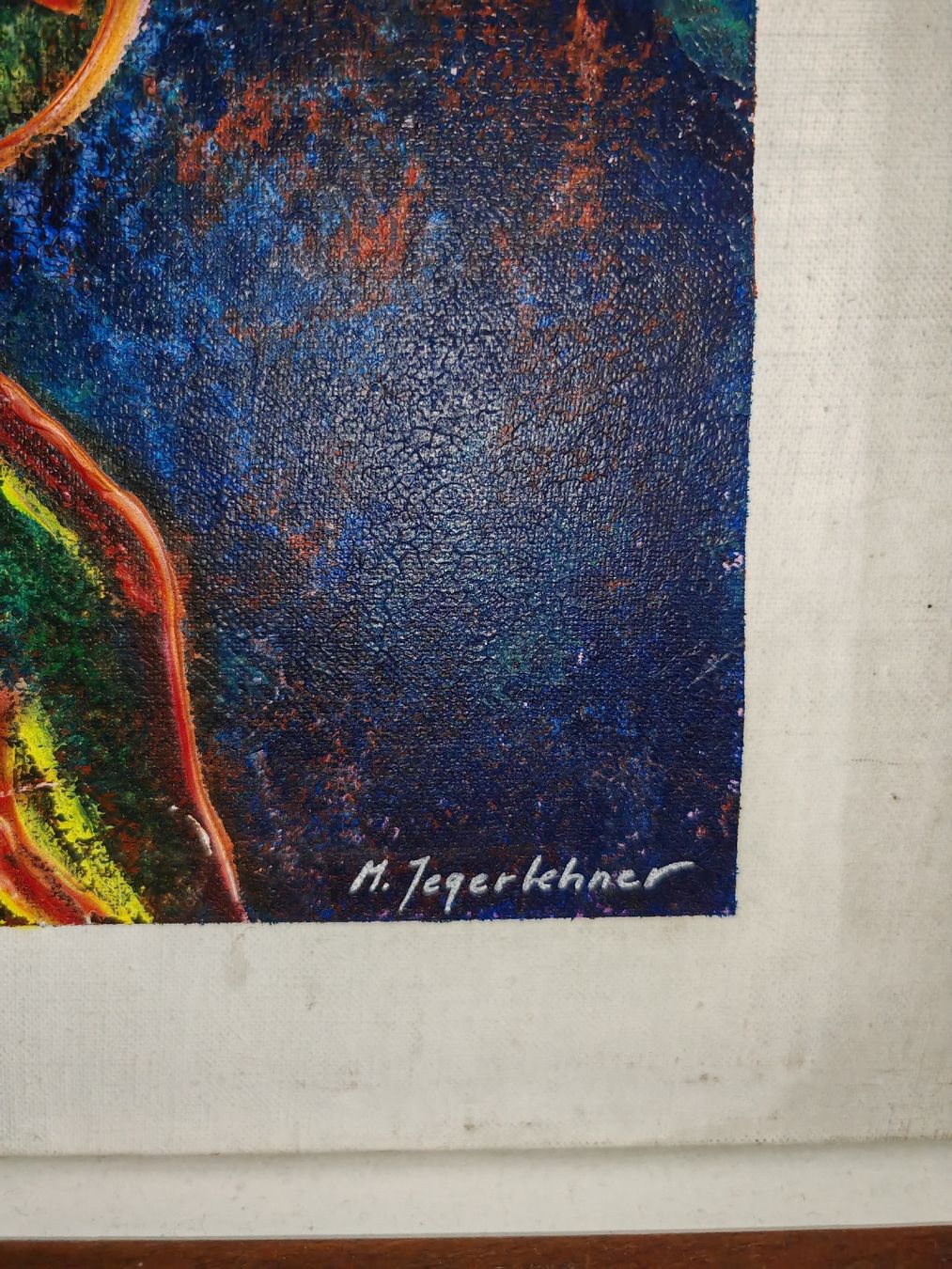 Tableaux: Superbe Peinture Expressionniste "Boxe" – M. Jegerlehner – D'occasion à Orbe par Grainderiz982 1