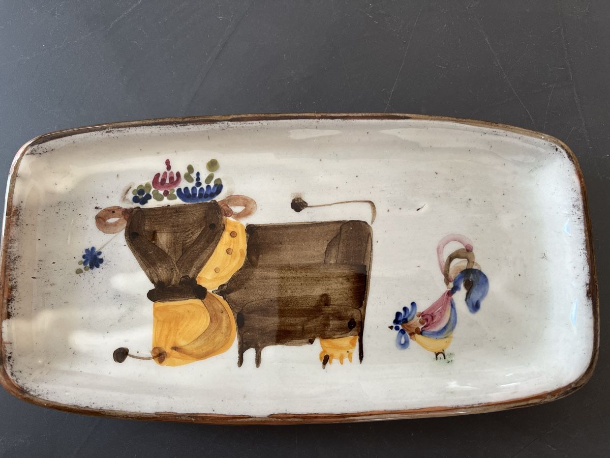 Servierplatten: Kleine Platte Willy Steinlin Keramik – Gebraucht aus Bassersdorf von Steyning88