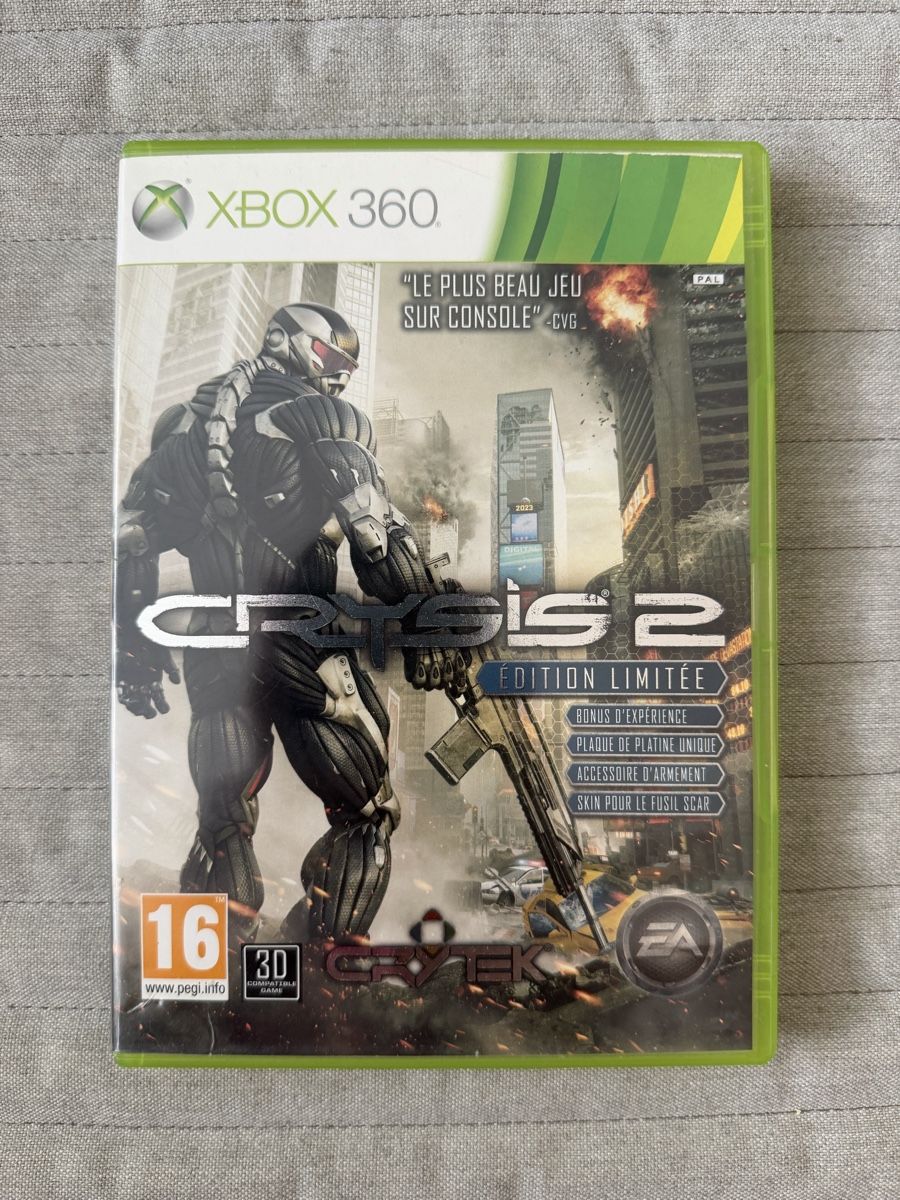 Microsoft Spiele: Crysis 2 für Xbox 360 (FR) – Gebraucht aus Thunstetten von Virus_33
