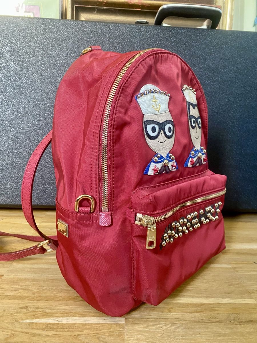 Dolce & Gabbana Sacs & sacs à dos: Dolce & Gabbana VULCANO - Sac à dos rouge – D'occasion à Genève par MonCheriBibi 2