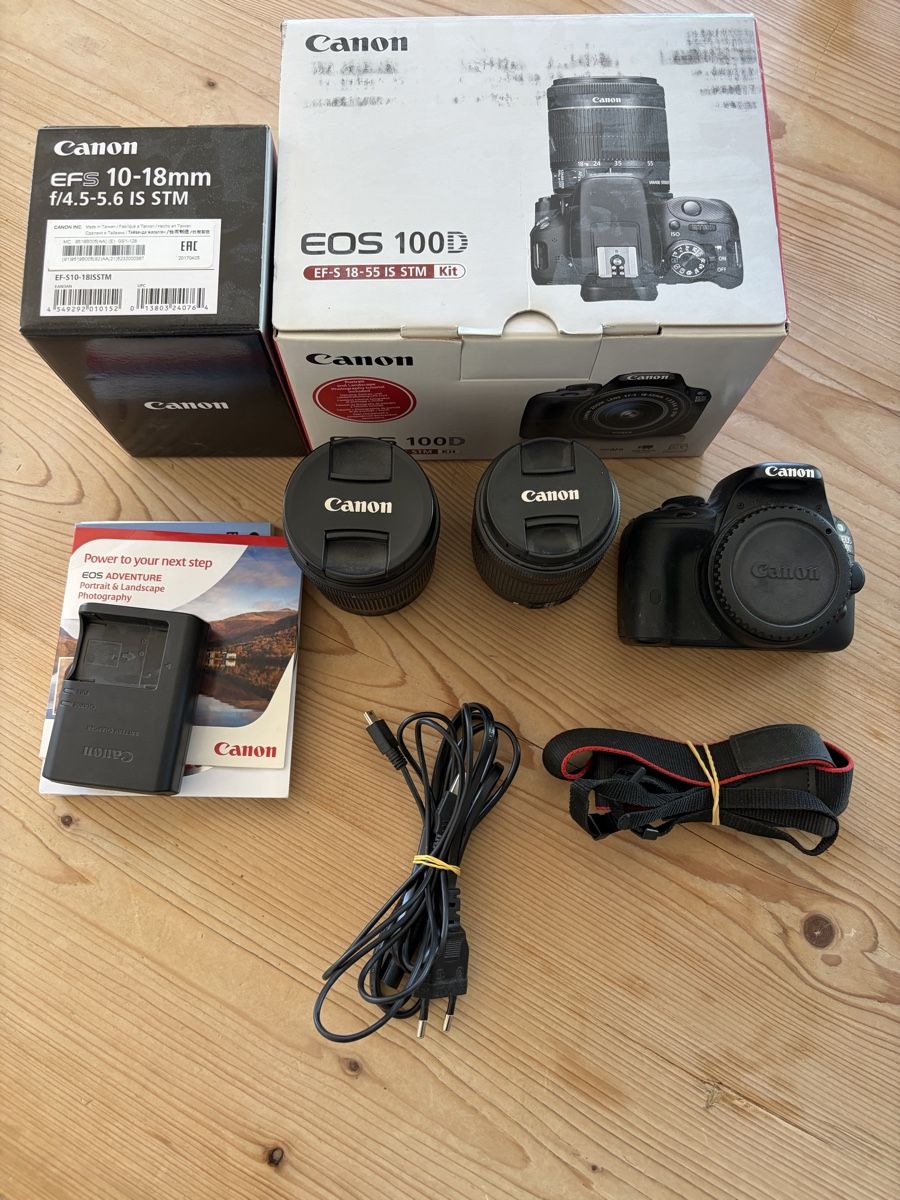 Canon Fotocamera: Canon EOS 100D mit 2 Objektiven – Usato da Steffisburg venduto da d.vosi