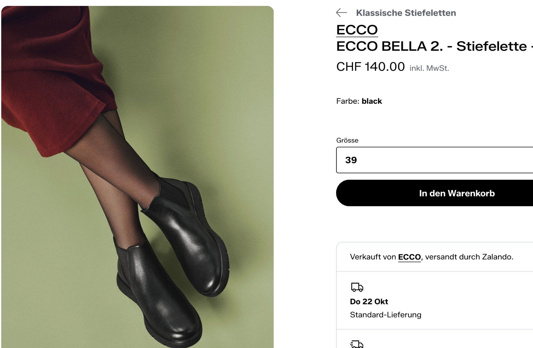Ecco Scarpe da donna: ECCO Stiefeltte Gr. 38 – Usato da Zürich venduto da OliviaBB 8