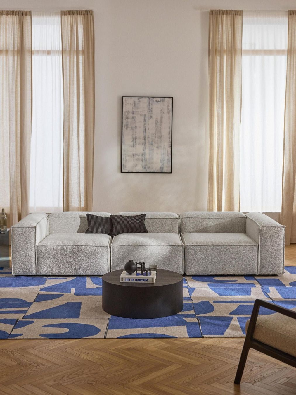 Westwing Divani: Modulares Sofa Lennon aus Bouclé CHF 4399-50% – Nuovo (secondo la descrizione) da Otelfingen venduto da Yvonne_Outlet 1