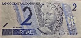 BRESIL 2 REAIS 2001-2003 (PREMIER TYPE)