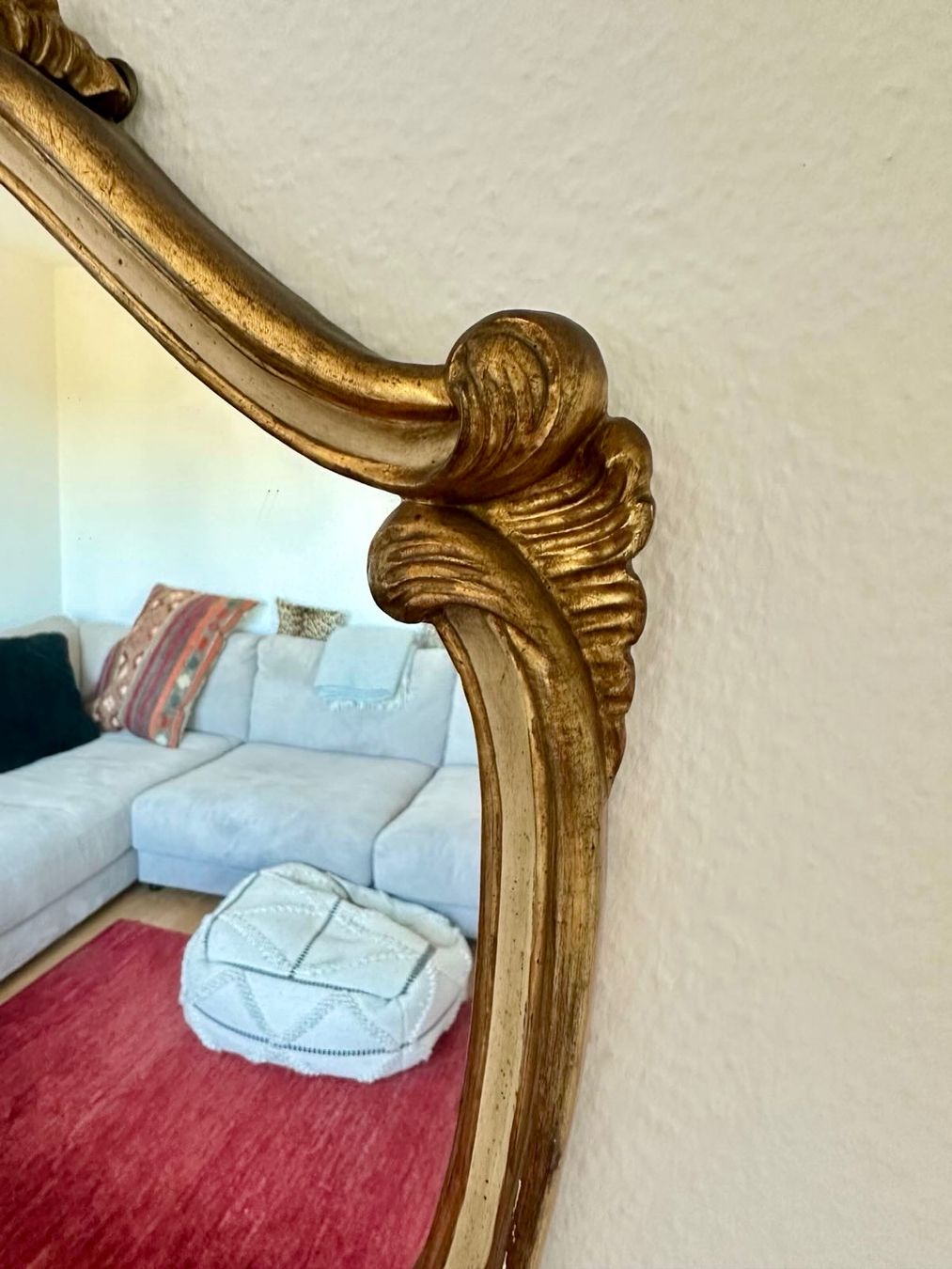 Specchi: Goldener Spiegel mit dekorativen Elementen – Usato da Basel venduto da curated_finds 4