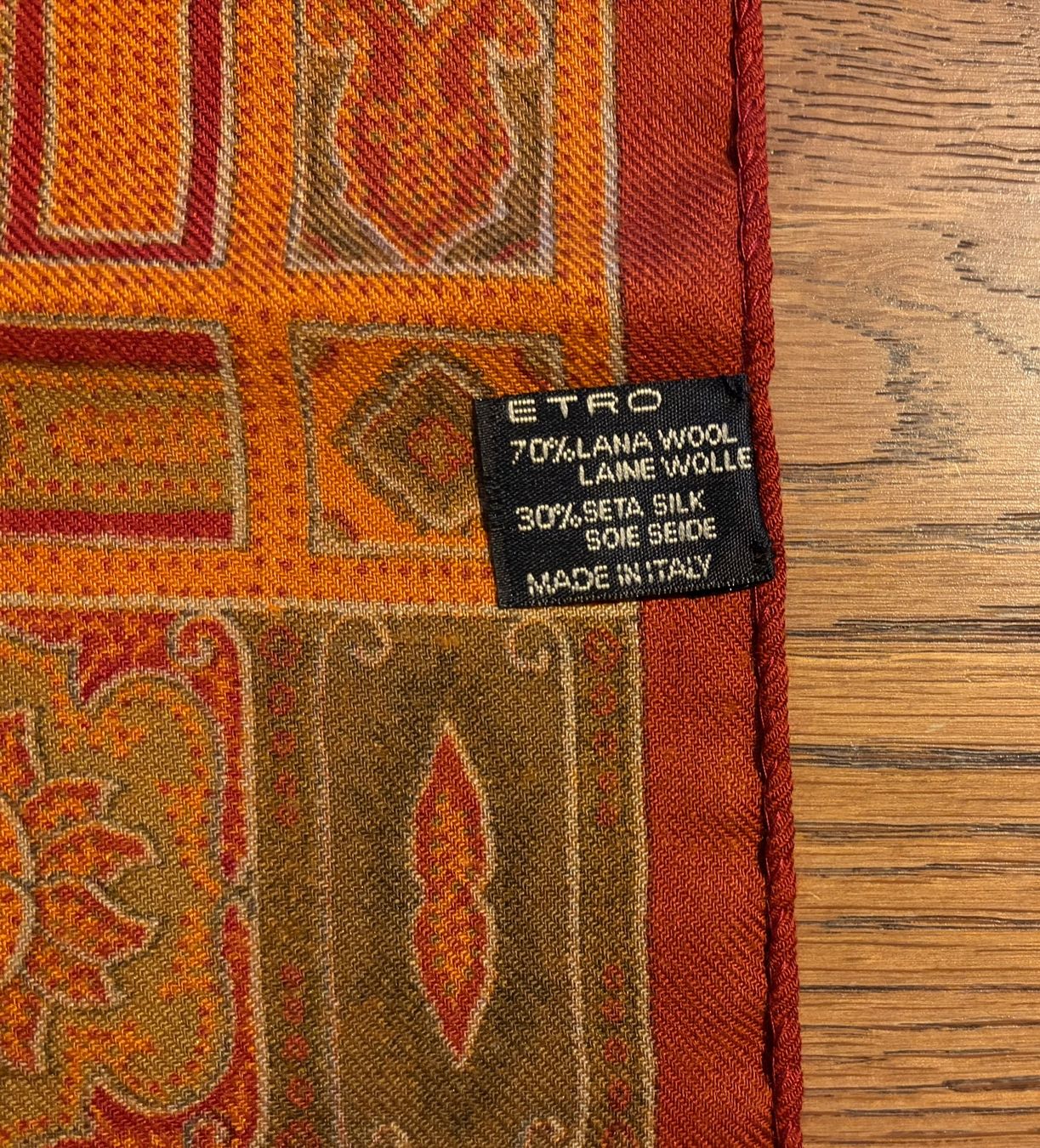 Etro Foulard & Sciarpe: Original Etro Printed Silk and Wool Scarf – Usato da Cham venduto da all_rd7b 2