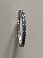 Swarovski Ring Damen Grösse 51.5 Zirkonia blau einwandfreier