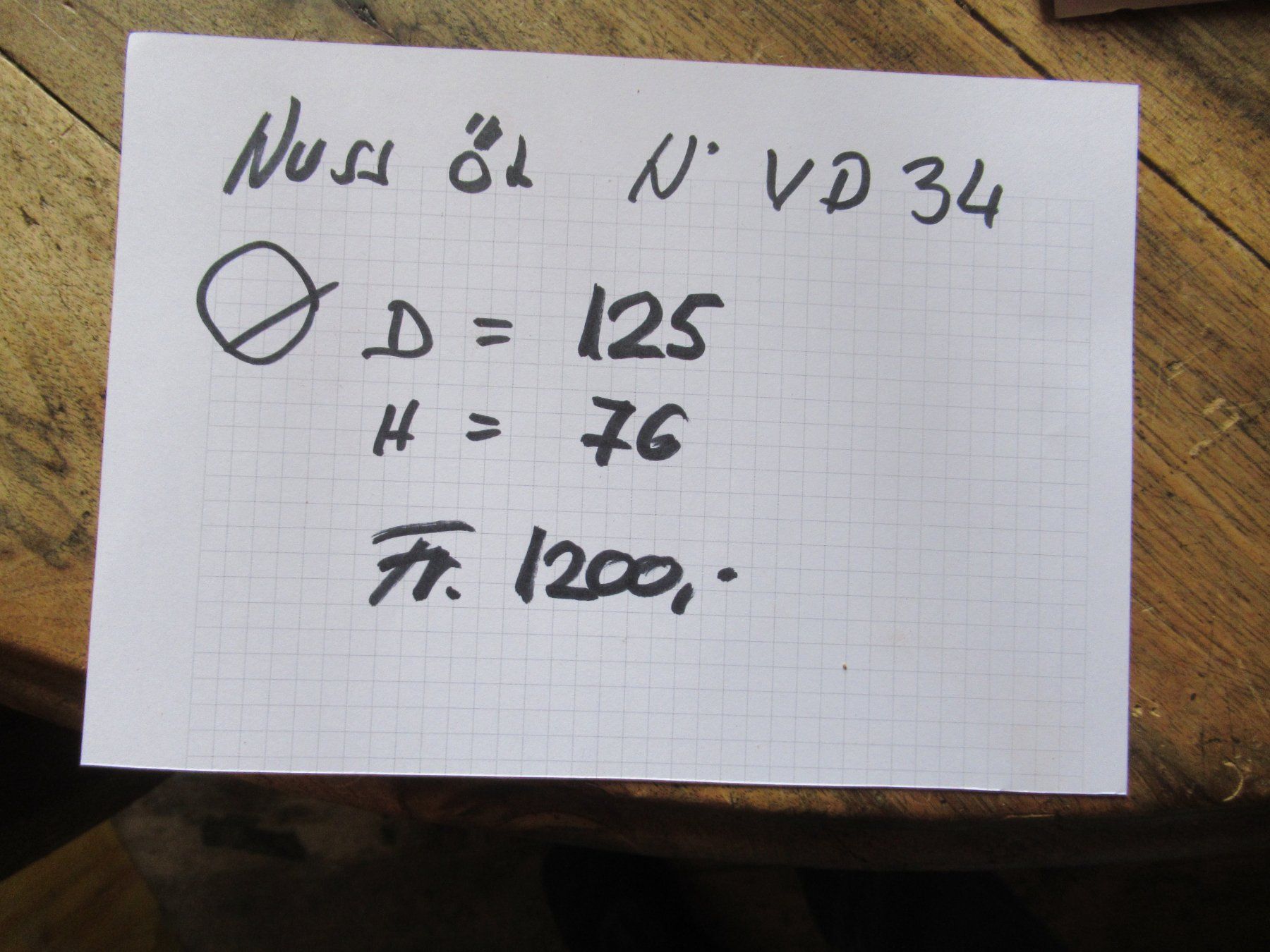 Tavoli: Runder Beizentisch (Nuss/125) – Nuovo (secondo la descrizione) da Berg SG venduto da Pizza58 6
